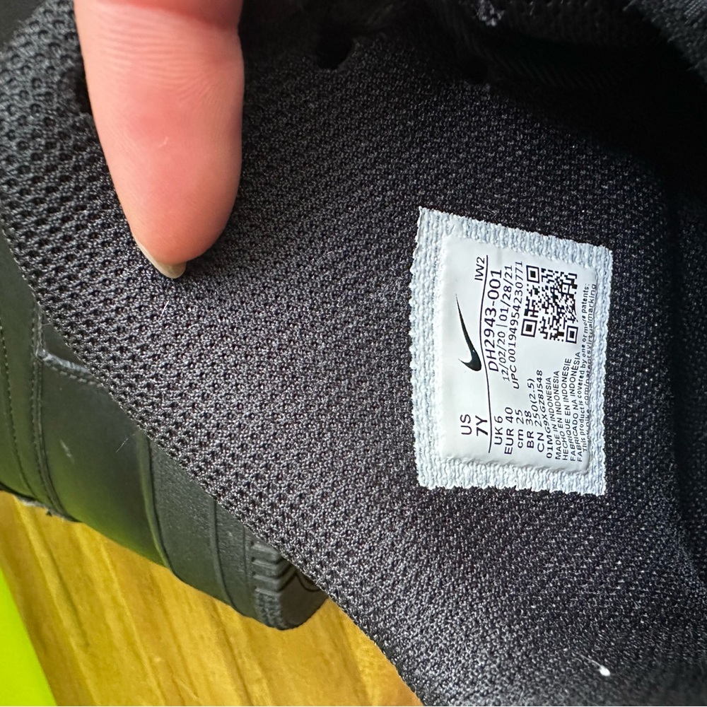 Black High-top Nike Air Force 1s - Picture 5 of 5